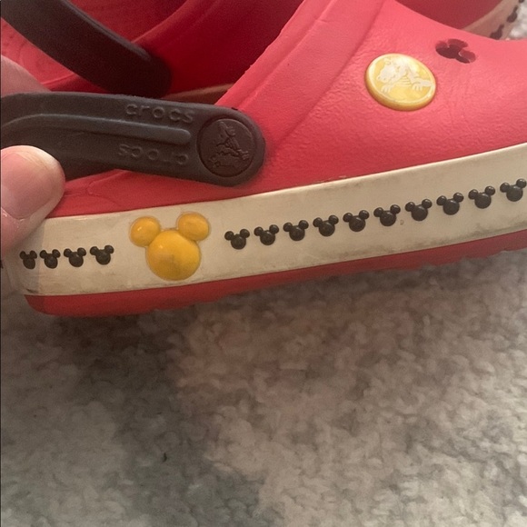 Red  Mickey Mouse Crocs - Picture 5 of 6